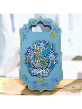Disney Tinker Bell With Bunny Ears, Happy Easter 2010 Pin With Card, LE 3000